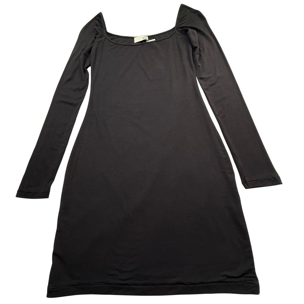 Aritzia Wilfred Free Diana Mini Dress Black Long Sleeve Body Con Small - Picture 4 of 10